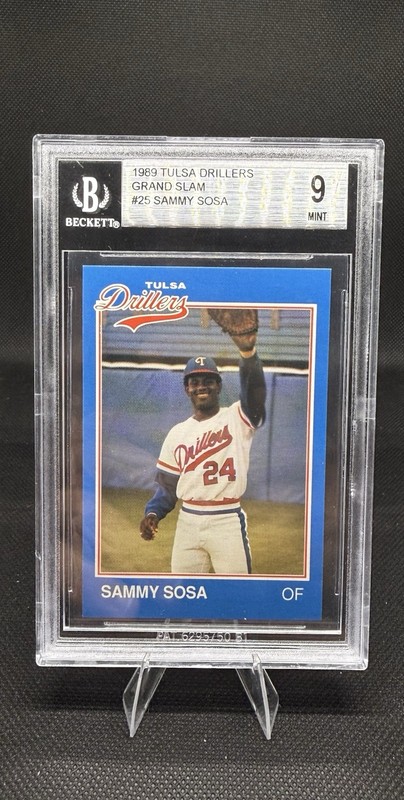 BGS 9 1989 Grand Slam Tulsa Drillers - Sammy Sosa #25 (RC)