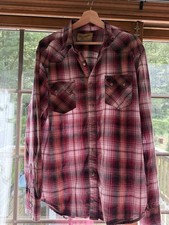 Wrangler Retro Men's XL Long Sleeve Pearl Snap Button-Up Shirt w/ Pockets