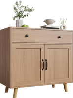 KüChenschrank Sideboard Mit Schubladen, Aufbewahrungsschrank Mit TüRen, Landhaus