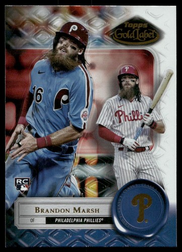 2022 Topps Gold Label #14 Brandon Marsh Class 3 Philadelphia Phillies - Picture 1 of 2
