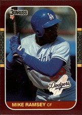 1987 Donruss Opening Day #80 Mike Ramsey - BB