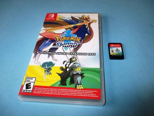 Pokemon Sword + Pokemon Sword Expansion Pass Nintendo Switch Game w/Case
