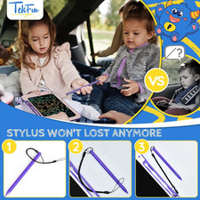 8.5-Inch LCD Writing Tablet for Kids - Doodle Board with Stickers, Drawing Ta...