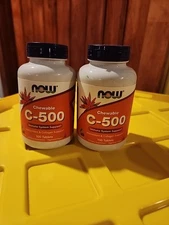 Now Foods (2 Pack) Chewable C-500 Cherry Flavor 100 Tablets GMP Quality