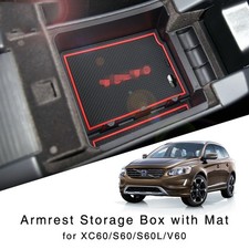 Armlehne Aufbewahrungsbox f&uuml;r 2009-2017 Volvo Xc60 S60 S60L V60 Mittelkonsole