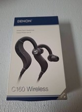Denon AH-C160W - Black - Wireless Bluetooth Sport Headphones FACTORY SEALED NEW