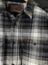 Orvis Shirt Men's XL Shacket Plaid Flannel Heavy Cotton Outdoor Button Workwear
