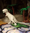 Marx 1971 Tyrannosaurus Type 1I, Waxy Light Gray (minor tail nips)