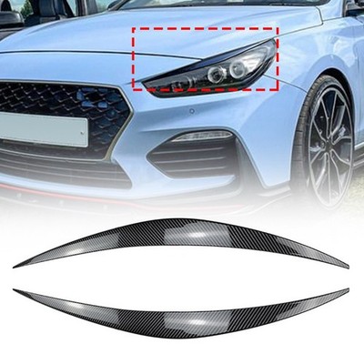 Für Hyundai I30N MK3 Schrägheck 2017-2019 Scheinwerfer Augenlid Augenbrauen Trim