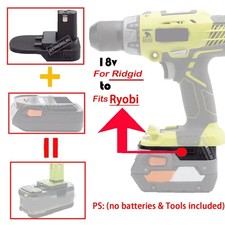 NEW Adapter For Ridgid 18V AEG Lithium Battery Adapter to For Ryobi 18V Tools