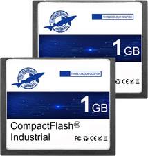 Dogfish Compact Flash Memory Card 1GB 2 Pack High Performance Industrial CF Type