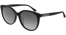 Gucci Black 56 mm Gradient Women's Sunglasses GG0729SA-001 56
