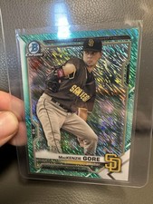 2021 Bowman Prospects Chrome Mackenzie Gore Aqua Shimmer Refractor /125