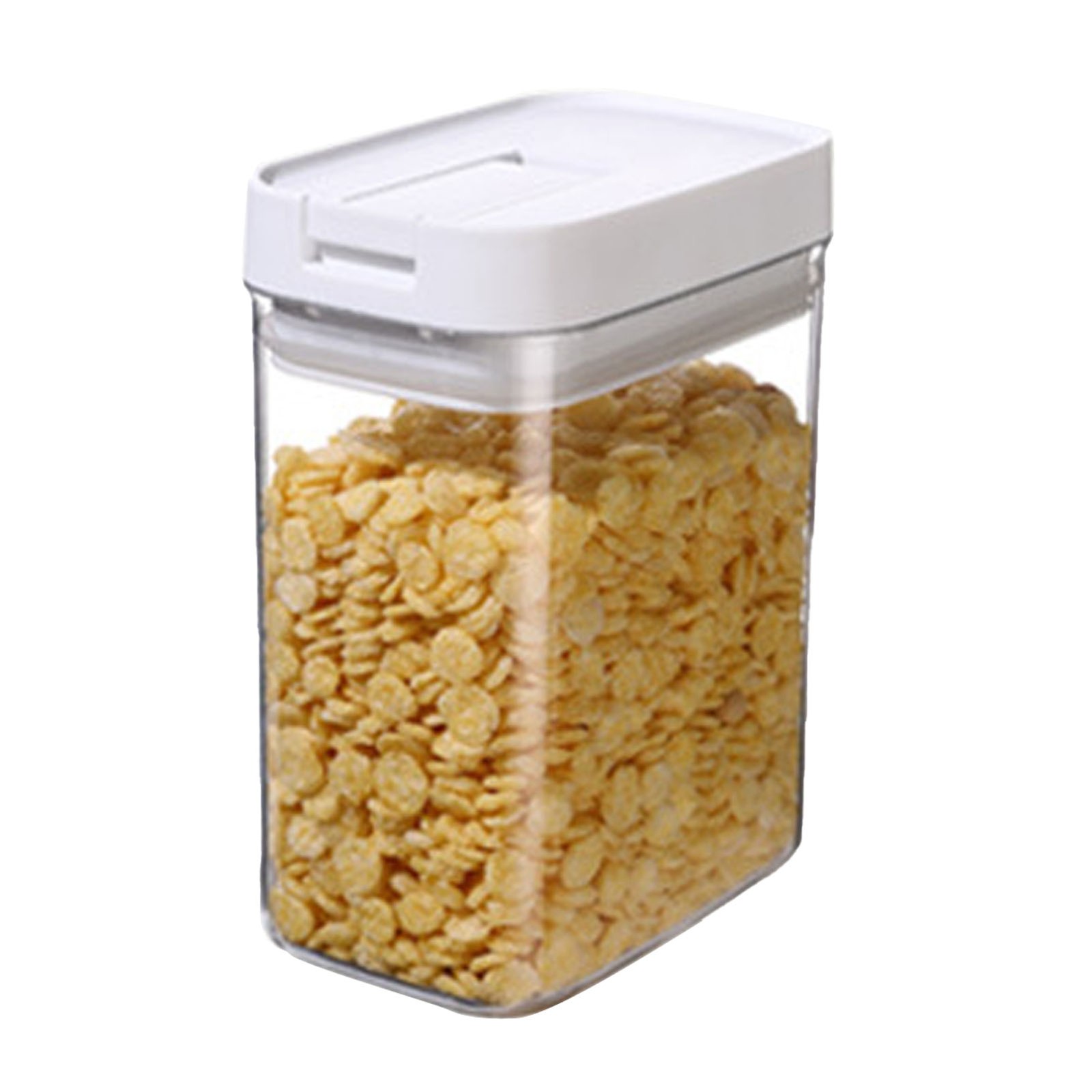 Airtight Food Storage Container 800ml Plastic Clear Stackable Sealed Dry Food St