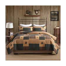 Cabin Plaid Quilts Queen Size - Queen Quilt Set, 100 Cotton Quilt Bedding Se...