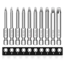 MulWark Robertson Square Allen Wrench Drill Bits Set 10PC Screwdriver Bit... 