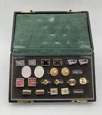 Vtg 1950s Hickok, Anson, Swank USA Cuff Links In Mautner Box 10 Pairs