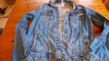 ladies fatface denim jacket size 12