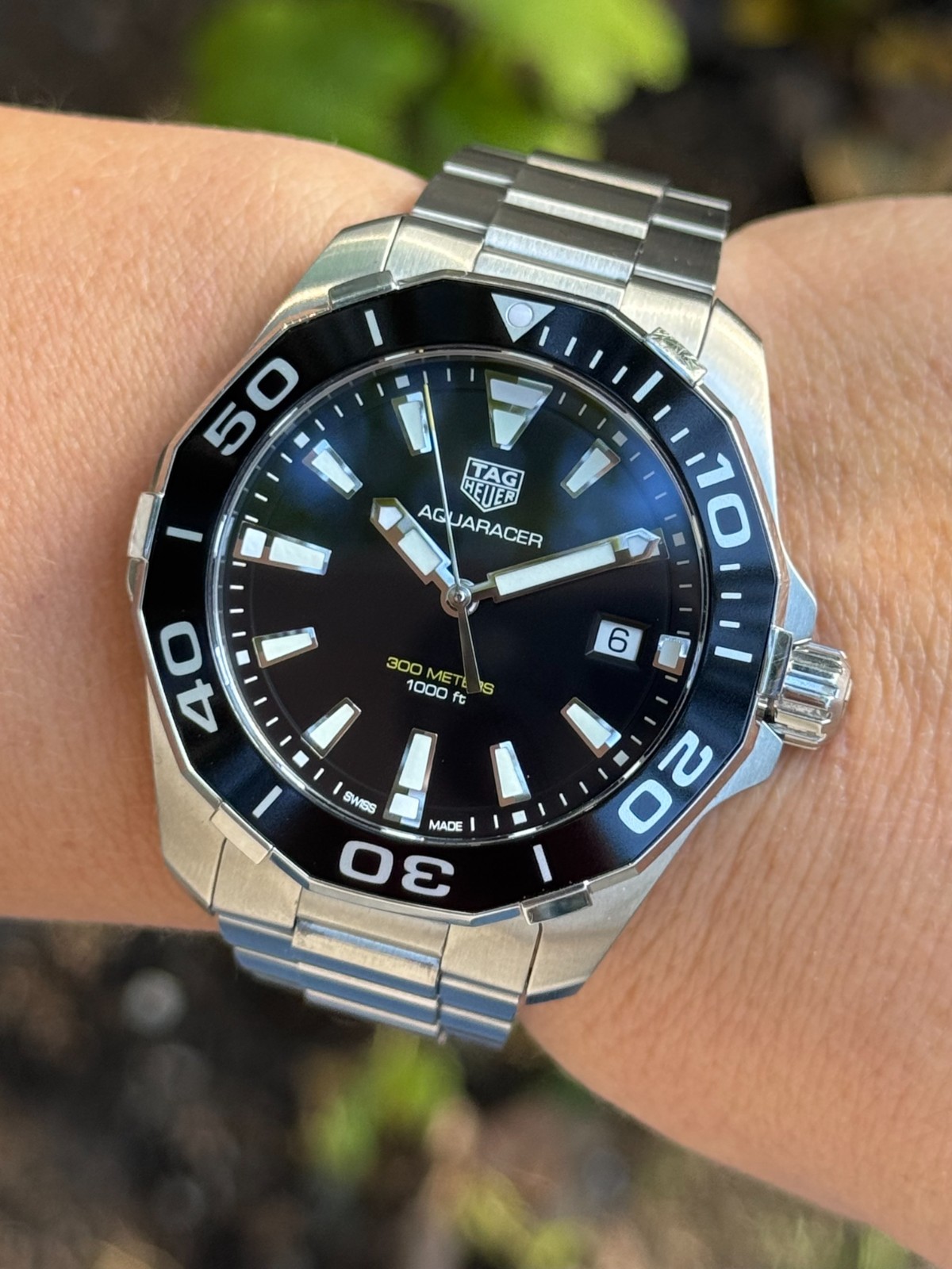 TAG Heuer Aquaracer Men's Black Watch - WAY111A