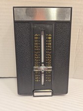 Vintage Unbranded Black Fold Up Office Telephone Index List Finder w/ Pages