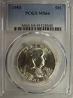 PCGS MS 64 1953 Franklin Half Dollar