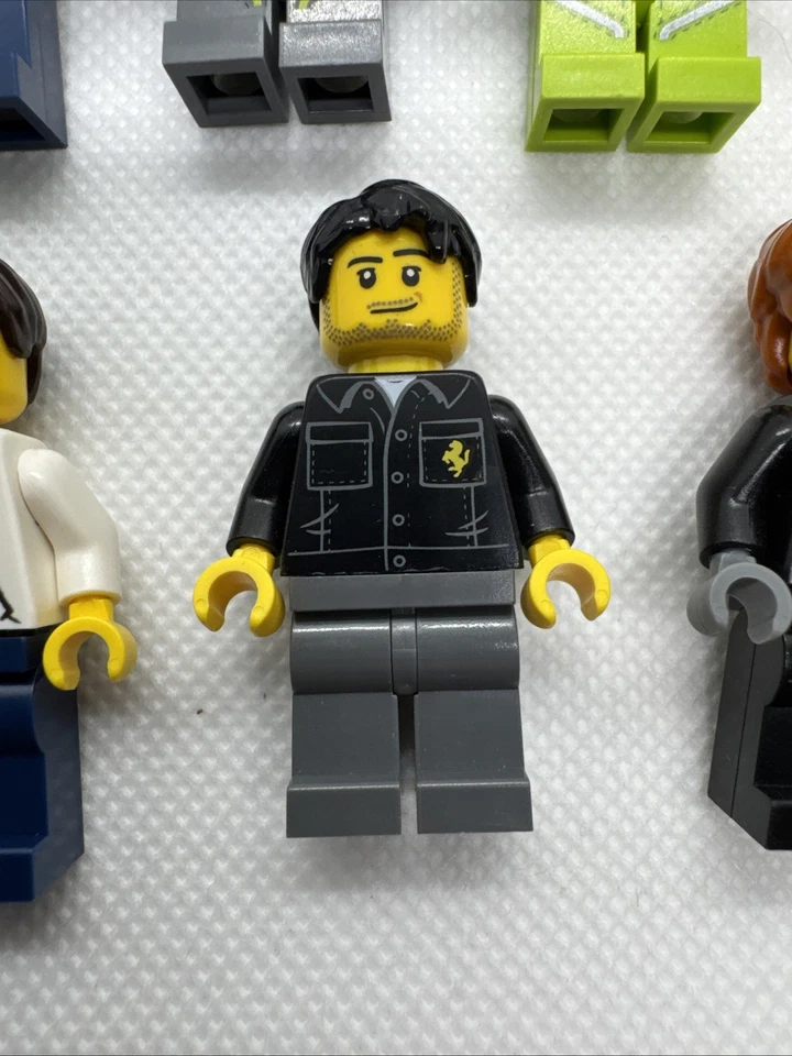 LEGO Collectible Minifigures LOT OF 9 Racers - McLaren AMR Mercedes Ferrari - Image 4 of 4