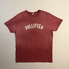 Vintage 2000s Hollister Highway 22 Red Distressed T Shirt Men’s XL Single Stitch