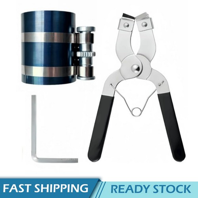 #ad Adjustable Piston Install Tool w Wrench 2 1 8quot; to 7quot; Ring Compressor $11.99