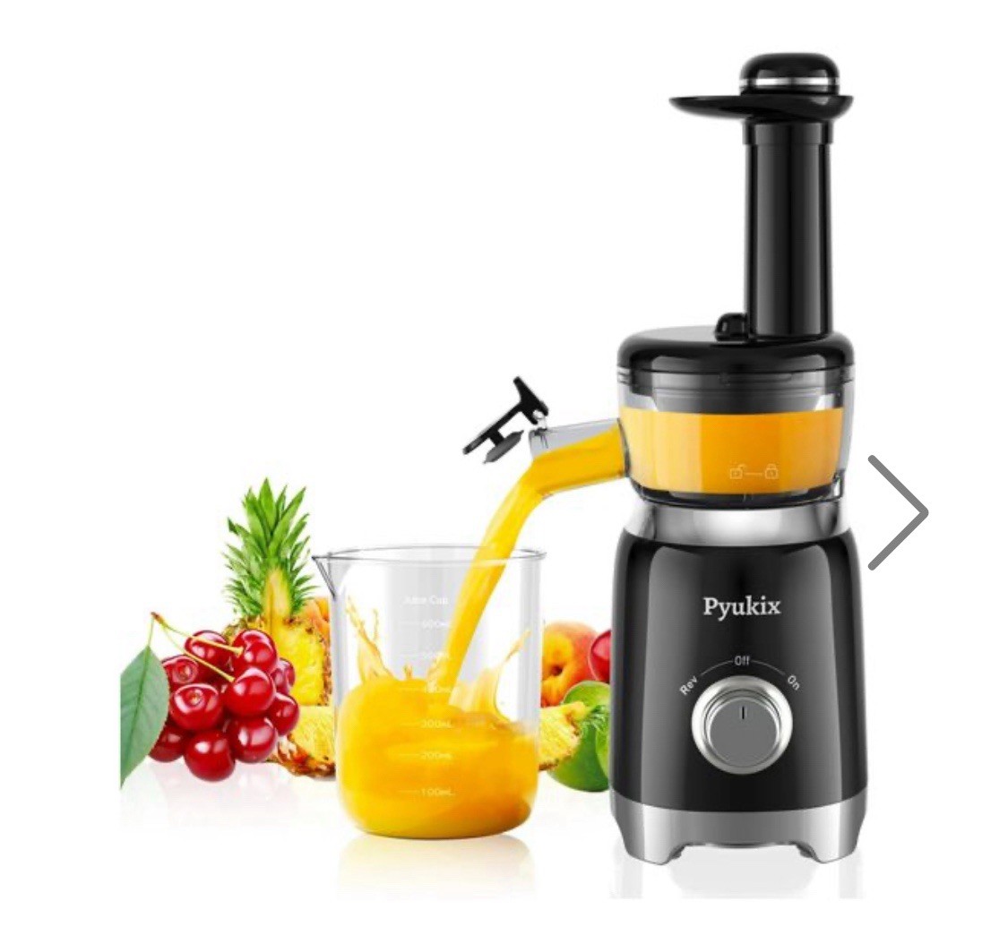 Pyukix Masticating Juicer for Fruits and Vegetables, Powerfu