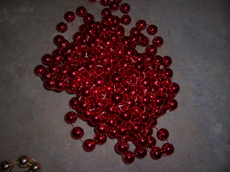 Christmas Decorations ~  16+ ft assort Round Bead Garland - Holiday Decor Crafts
