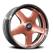 24 Inch Staggered Rose Gold Replica Impala Ss 5x127 2pc Wheels Rims 95 96
