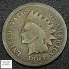 1864 with L on Ribbon Bronze Indian Head Cent 1C