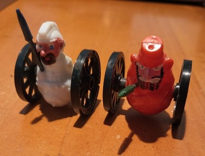 VINTAGE BRABO 1970's Racing Roman Fighters Toys Gyro Zoos Lot Of 2