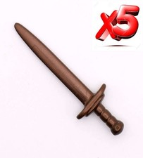 PLAYMOBIL X5 BRONZE SWORDS MEDIEVAL KNIGHTS ROMAN VIKINGS GAULS SWORD