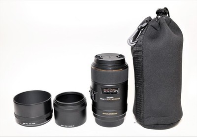 Sigma 105 mm F/2.8 Macro EX DG OS HSM Canon Fit Objektiv mit Softcase