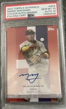 2022 Topps Manny Machado Orange Auto /5 PSA 10