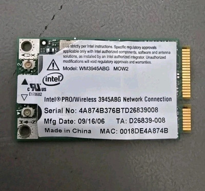 Intel PRO/Wireless 3945ABG Mini PCIe WLAN-Karte WM3945ABG MOW2 54 Mbps
