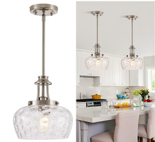 Modern Pendant Lights Kitchen Island, Brushed Nickel Pendant Light Fixtures
