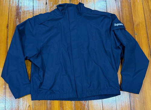 Supreme Gore Tex Shell Jacket Navy Blue SS25 Size S (Shell Only, No Hood/Vest)