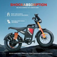 Electric Dirt Bike Mountain Motorcycle 60V 30AH 2000W Peak Motor Fat Tire Ebike