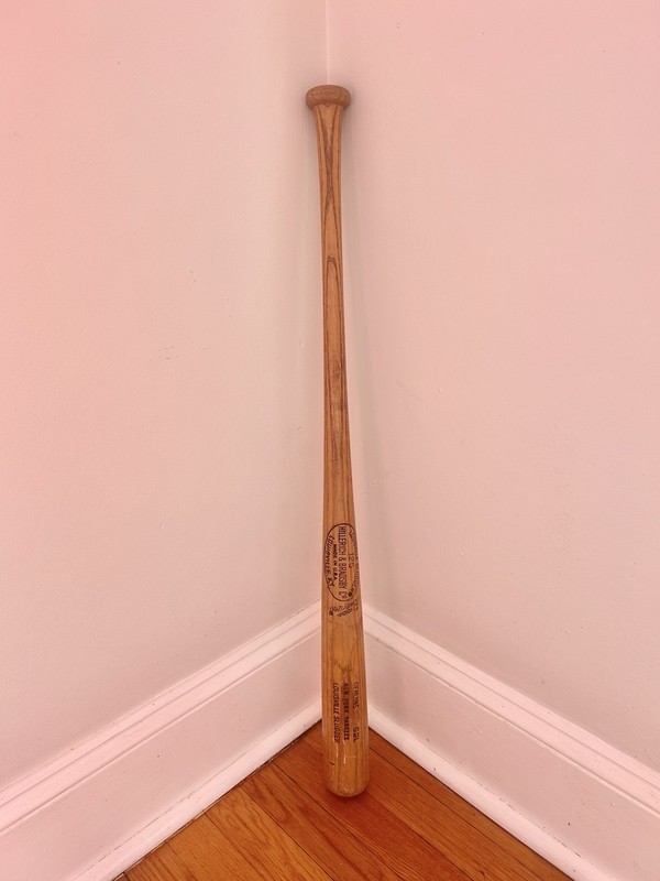 MiLB West Haven Yankees Louisville Slugger Bat 1978 #6 Joe Lefebvre Cracked