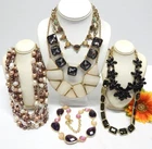 VINTAGE TO NOW FASHION/COSTUME JEWELRY NECKLACE LOT, LIA SOPHIA, TALBOTS & OTHER
