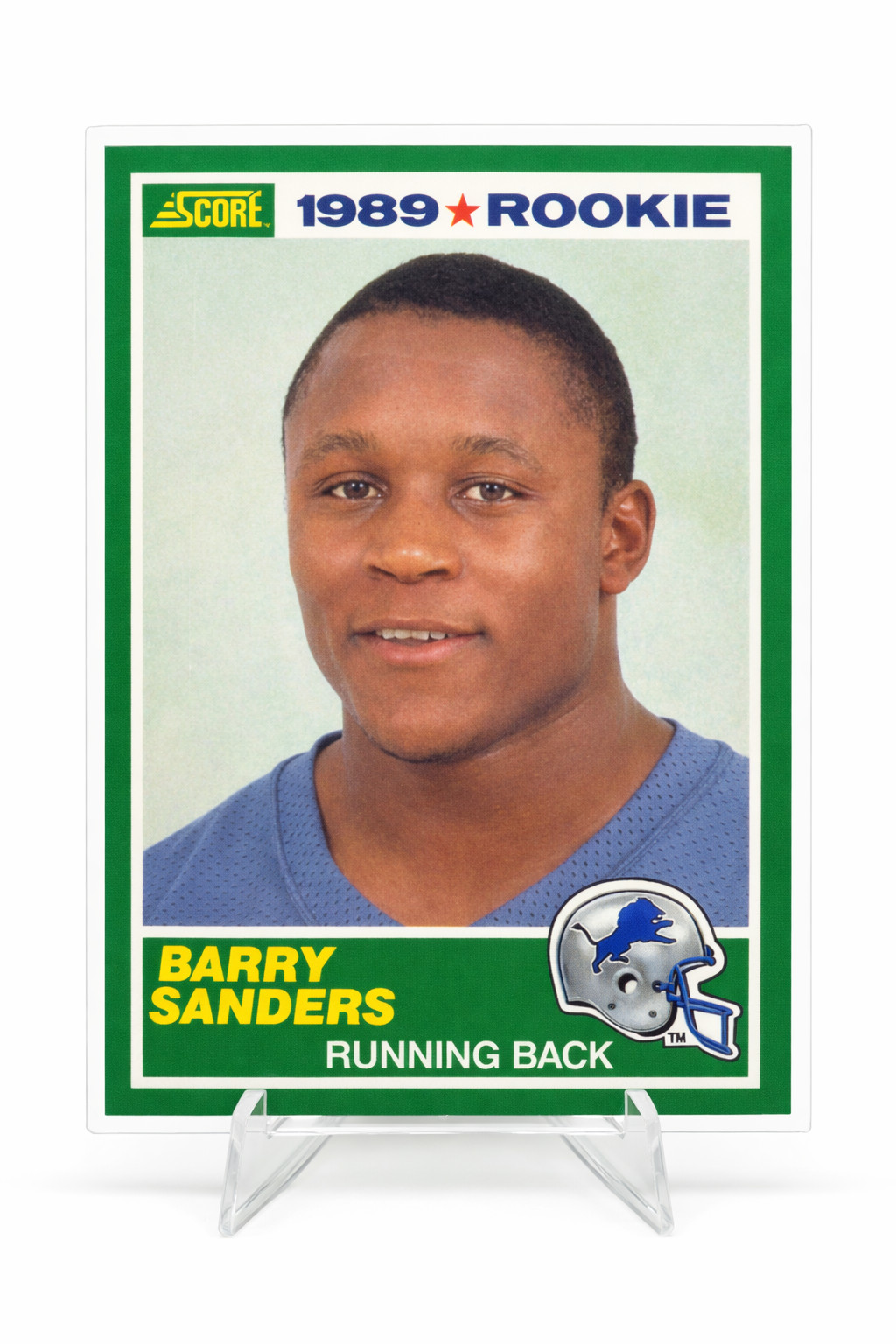Barry Sanders – 1989 Score Rookie Card #257 | Detroit Lions | Hall of Fame RB