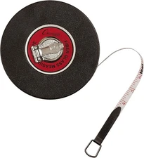 Champion Sports Fiberglass Measuring Tape with Closed Reel Casing, 50 Feet