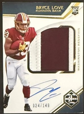 2019 Panini Limited - Rookie Patch Autographs Variations Bryce Love #154 /149