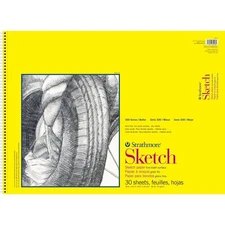 Strathmore 300 Series Sketch Pad 18x24 Inch 30 Sheets Lightweight Art Paper