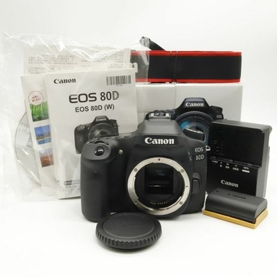 Canon EOS 80D Digital SLR Camera Body Black (EOS80D) From Japan Fedex Near Mint
