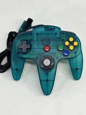 Nintendo 64 N64 Clear Ice Blue Controller OEM Original Authentic NUS-005 Tested