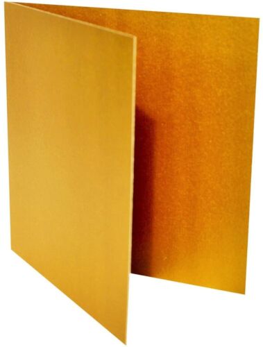 # 25 Puste karty - składane karty Podwójne karty 16 x 16 cm Złote Metaliczne 300g - Zdjęcie 1 z 12