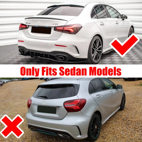 2PCS Heckstoßstange Flaps Spoiler Lippe Canard passt für Mercedes-Benz W177 A200 - Bild 2 von 15